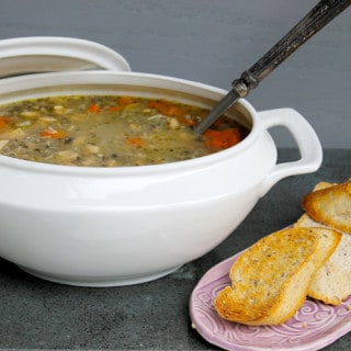 Chicken-Vegetable Soup with Wild Rice