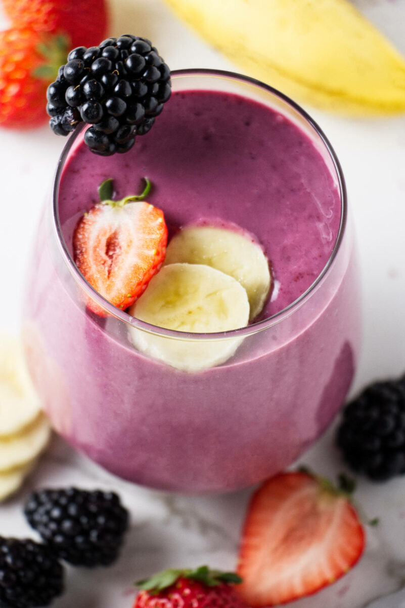 Blackberry Strawberry Banana Smoothie Savor The Best