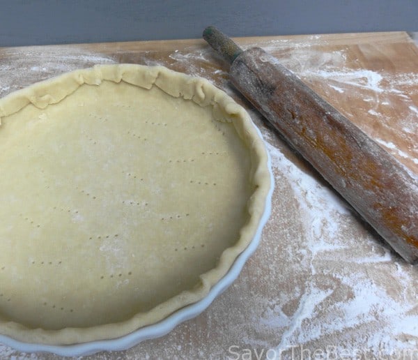 crust for Alsace Onion Tart (Tarte à l’Oignon)