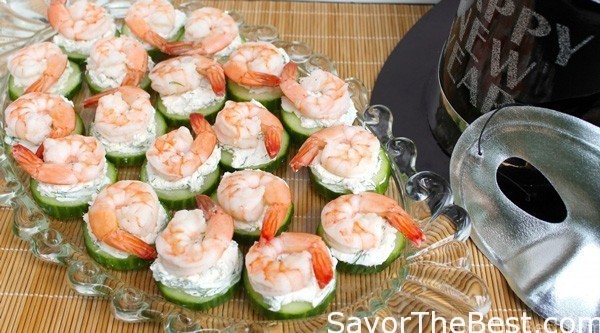 Cucumber-Shrimp Bites - Savor the Best