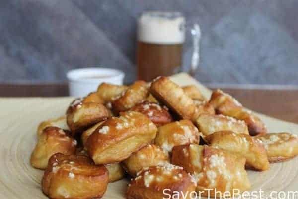 beer pretzel bites