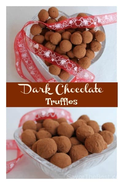 dark chocolate truffles