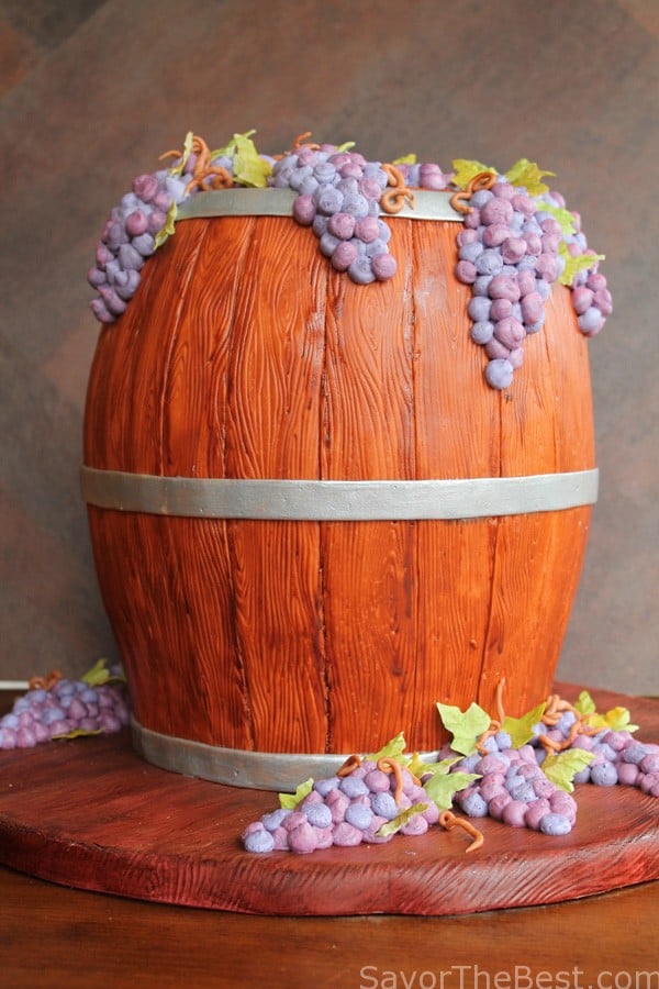 Wine Barrel Cake