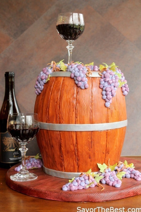 Wine Barrel Cake