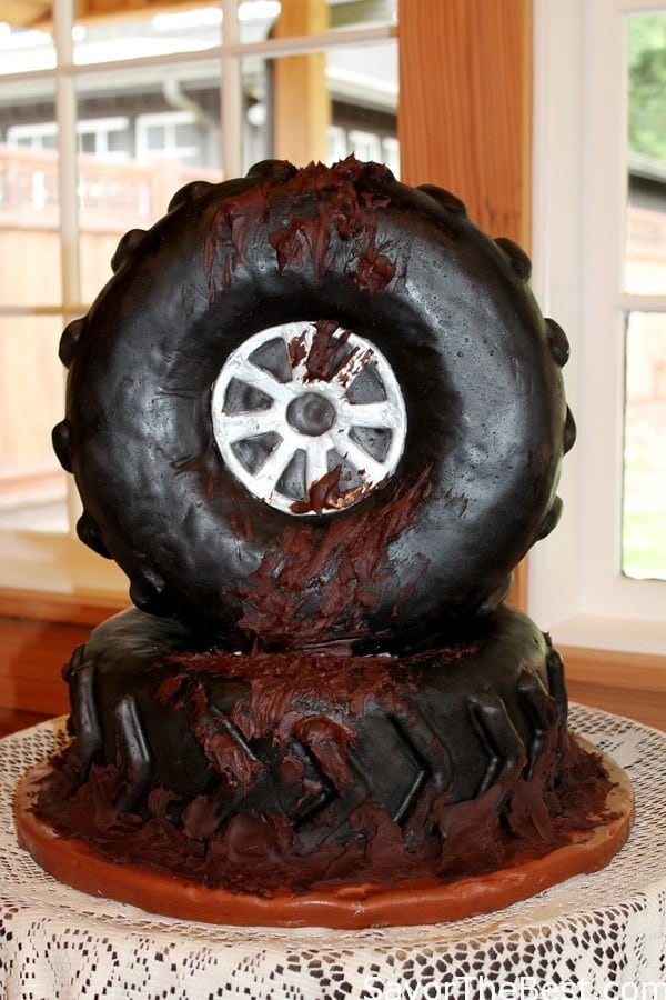 Muddy Tire Cake (Groom's Cake)
