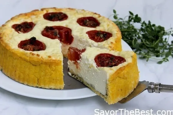Polenta-Tomato-Quiche