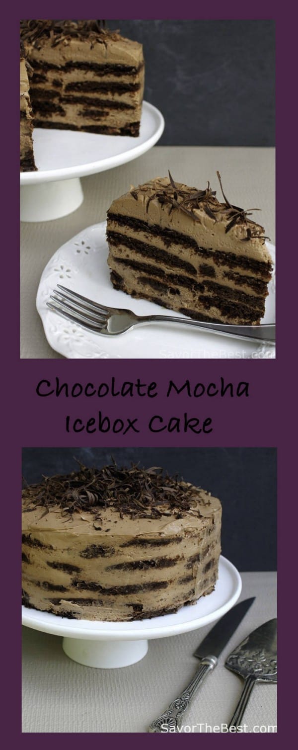 mocha chocolate ice box cake