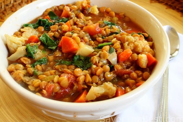 Slow Cooker Spicy Vegetable Lentil Stew - Savor the Best