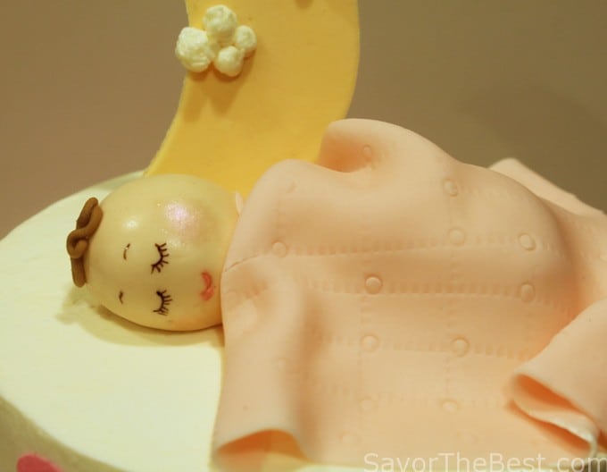 fondant sleeping baby