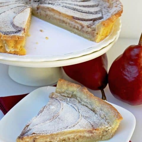 Pear Frangipane tart