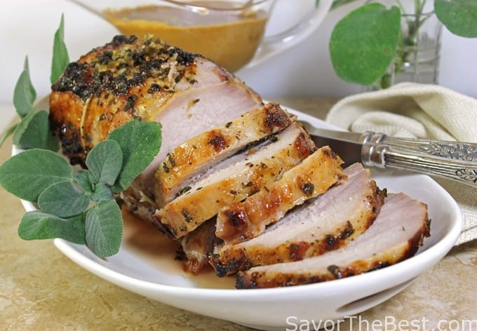 Pork Roast with Garlic-Ginger Glaze