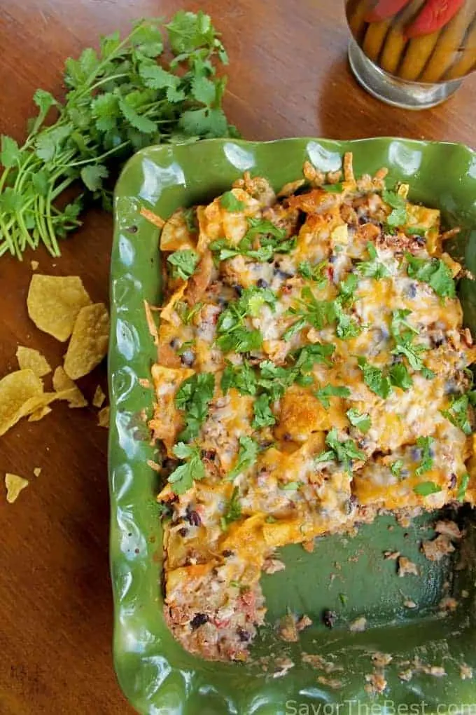 Chicken tortilla chip casserole