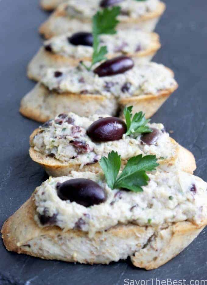 Artichoke-Olive Bruschetta