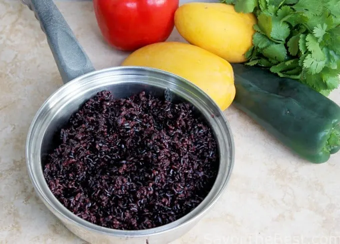 Black Rice-Mango Salad