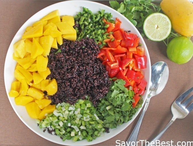 Black Rice-Mango Salad
