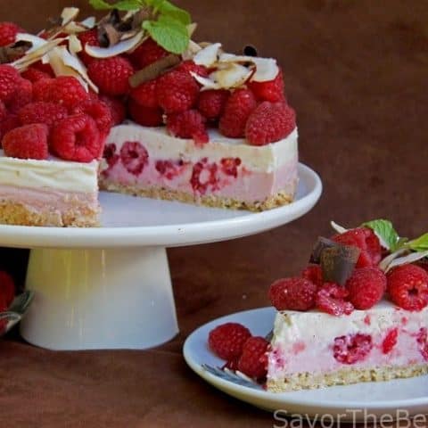 Raspberry-Coconut Yogurt Cake