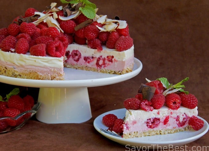 Raspberry-Coconut Yogurt Cake