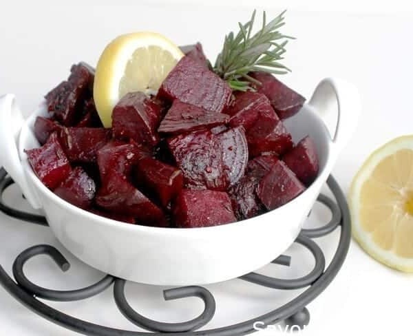 Sautéed rosemary-lemon beets