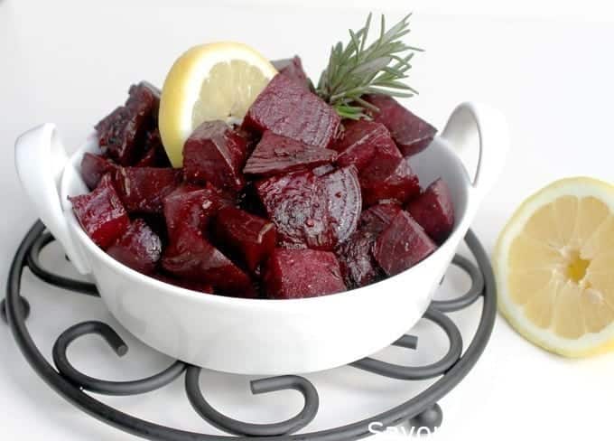 Sautéed rosemary-lemon beets