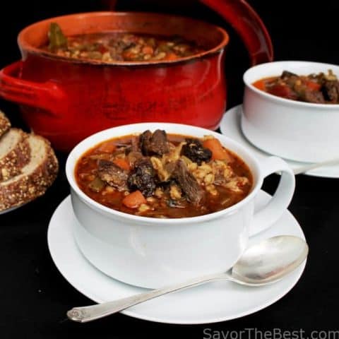 Chunky Beef-Barley Soup