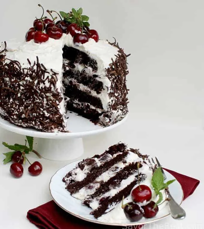 Easy Black Forest Cake Recipe - House of Nash Eats