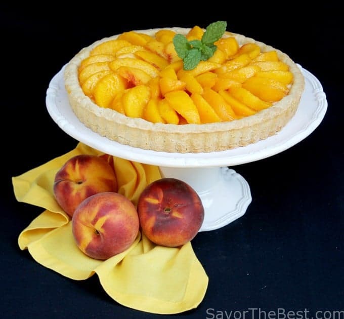 Peaches and Cream Tart