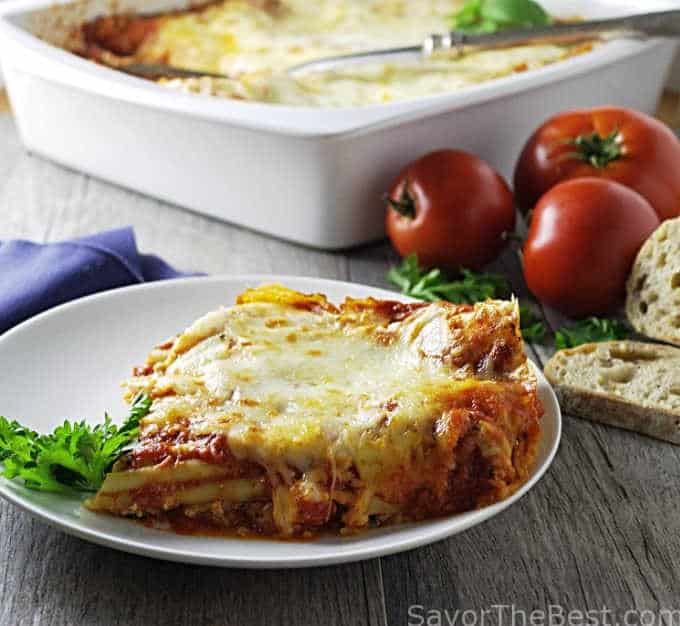 Manicotti with ricotta cheese