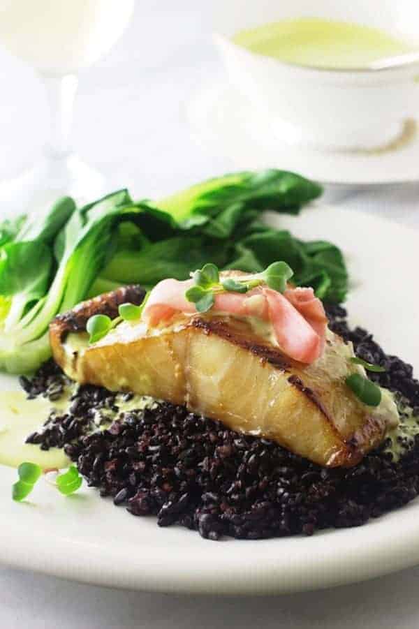 SakeRed Miso Glazed Sablefish with Wasabi Emulsion Savor the Best