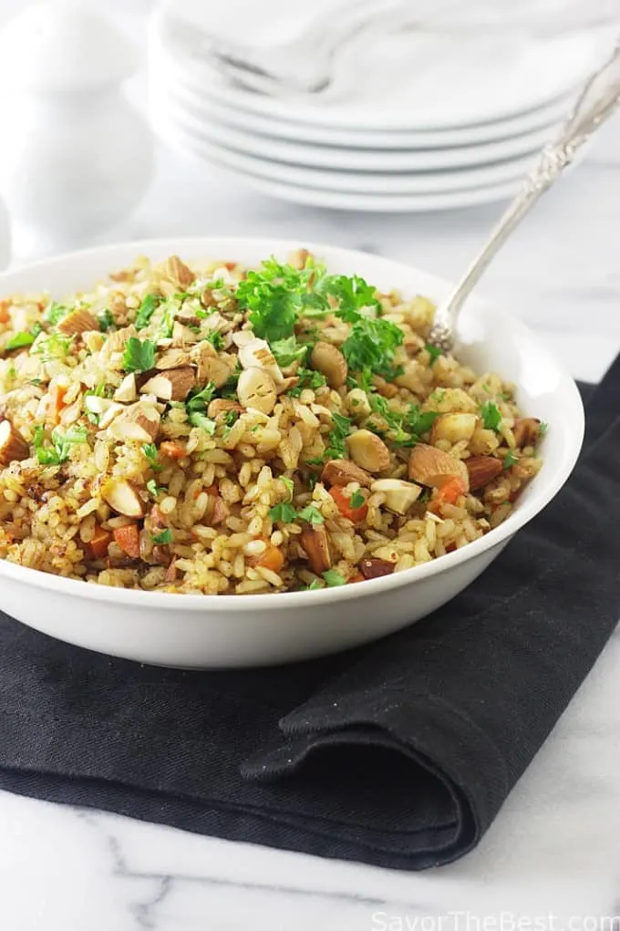 Sprouted Brown Rice Pilaf