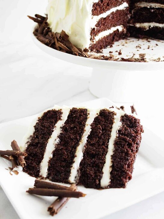 Intense chocolate cake