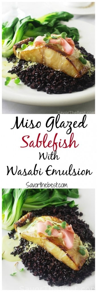 Miso glazed sablefish