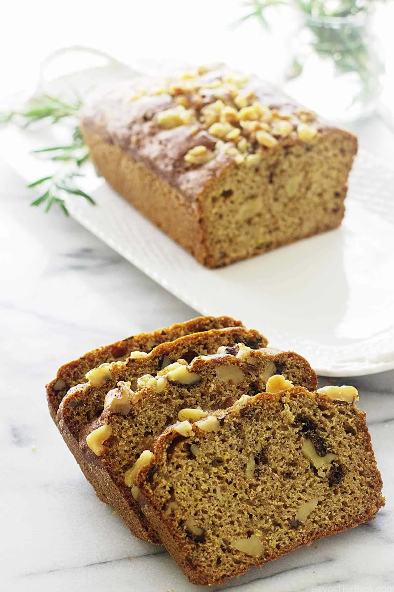 sprouted spelt rosemary walnut bread