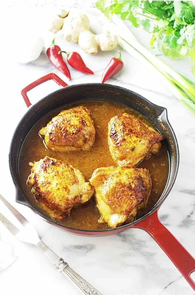 Ginger Chicken and Steamed Jasmine Rice