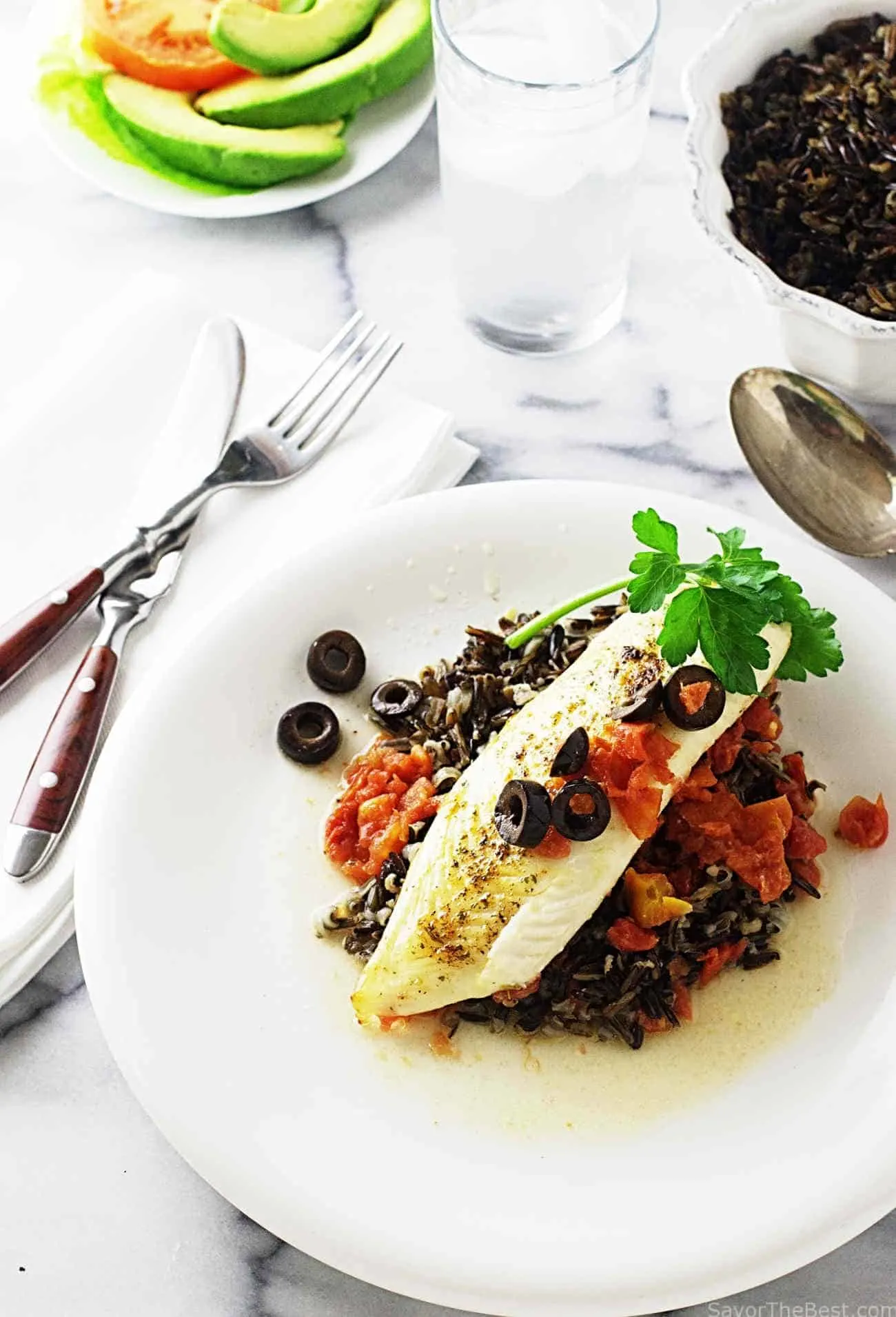 Spicy Tilapia with Wild Rice