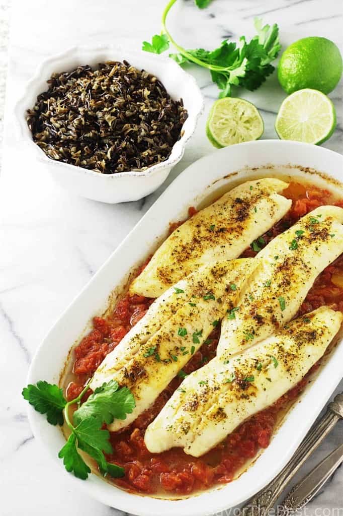 Spicy Tilapia with Wild Rice