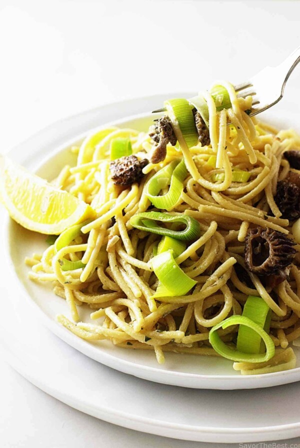 Einkorn Pasta with Morel Mushrooms