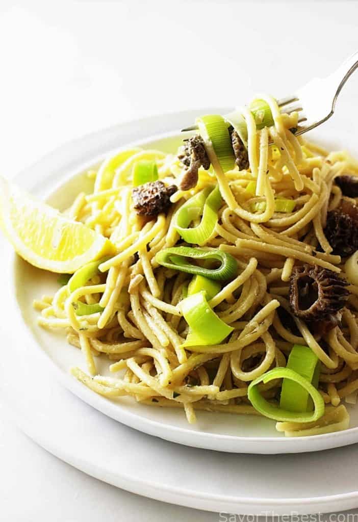 Einkorn Pasta with Morel Mushrooms