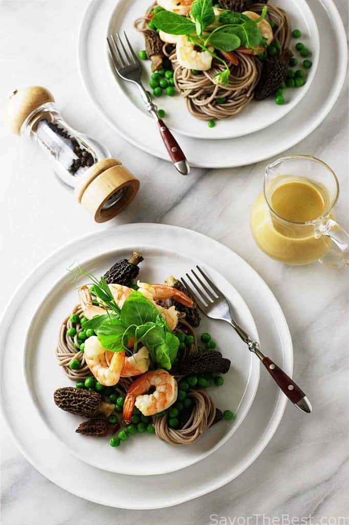 Buckwheat Noodle Salad with Shrimp