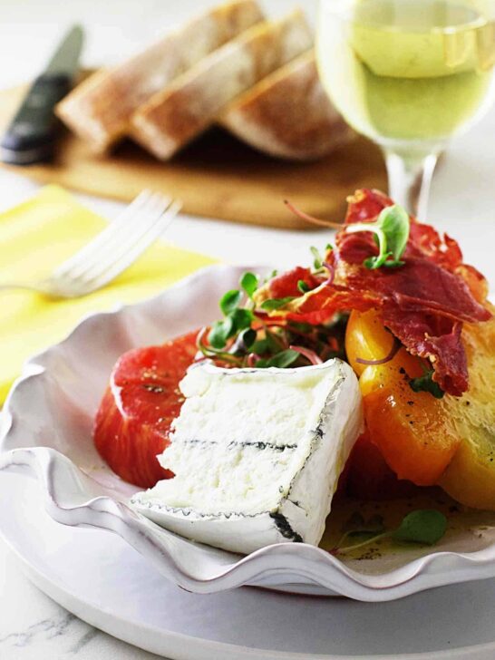 Heirloom Tomato Salad with Aged Goat Cheese