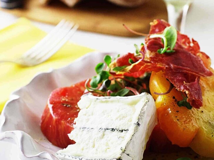 Heirloom Tomato Salad with Aged Goat Cheese