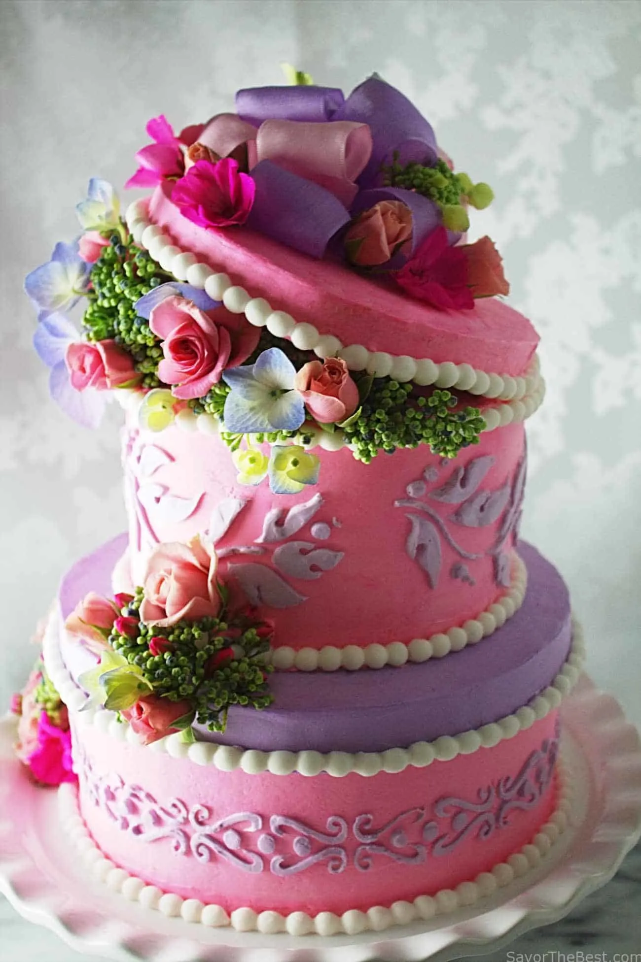 Hat box cake design