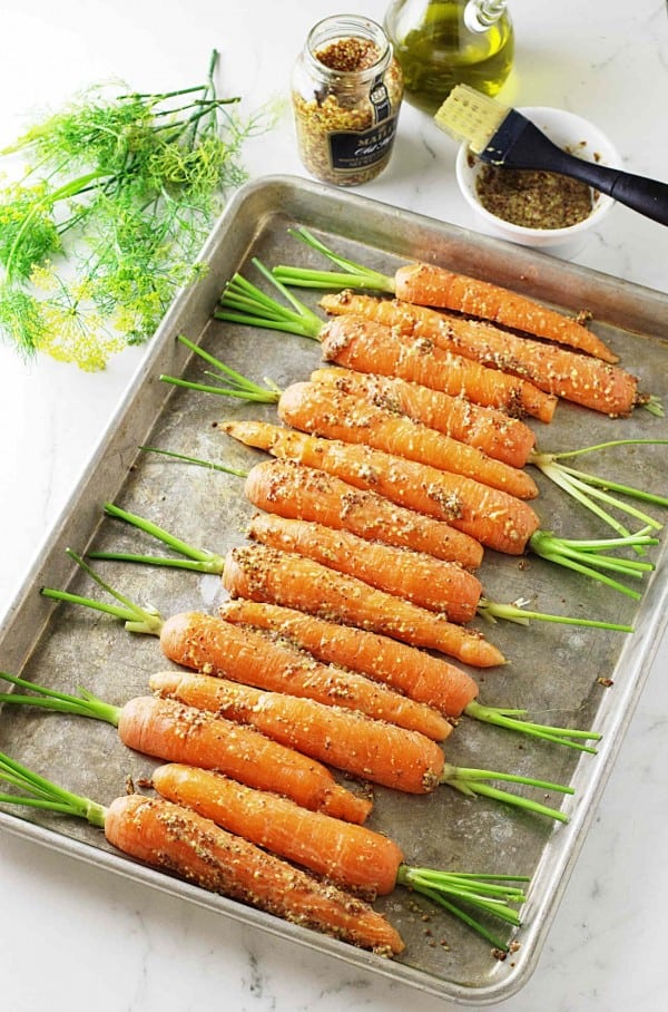 Mustard Dill Roasted Carrots Savor The Best 9690