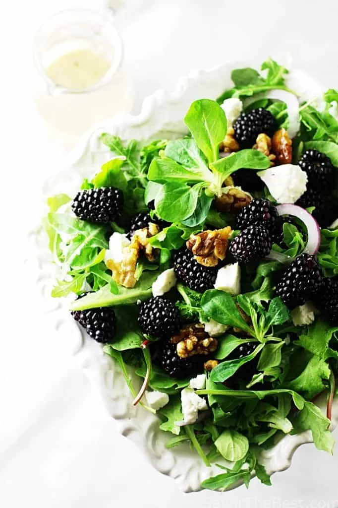 Blackberry and feta salad recipe