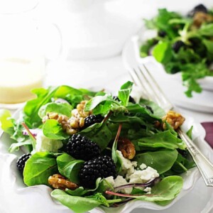 Blackberry-Feta Salad with Mache