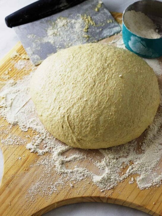 whole wheat einkorn pizza dough