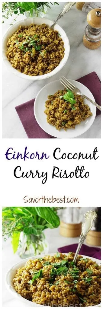 pintrest photo of einkorn risotto