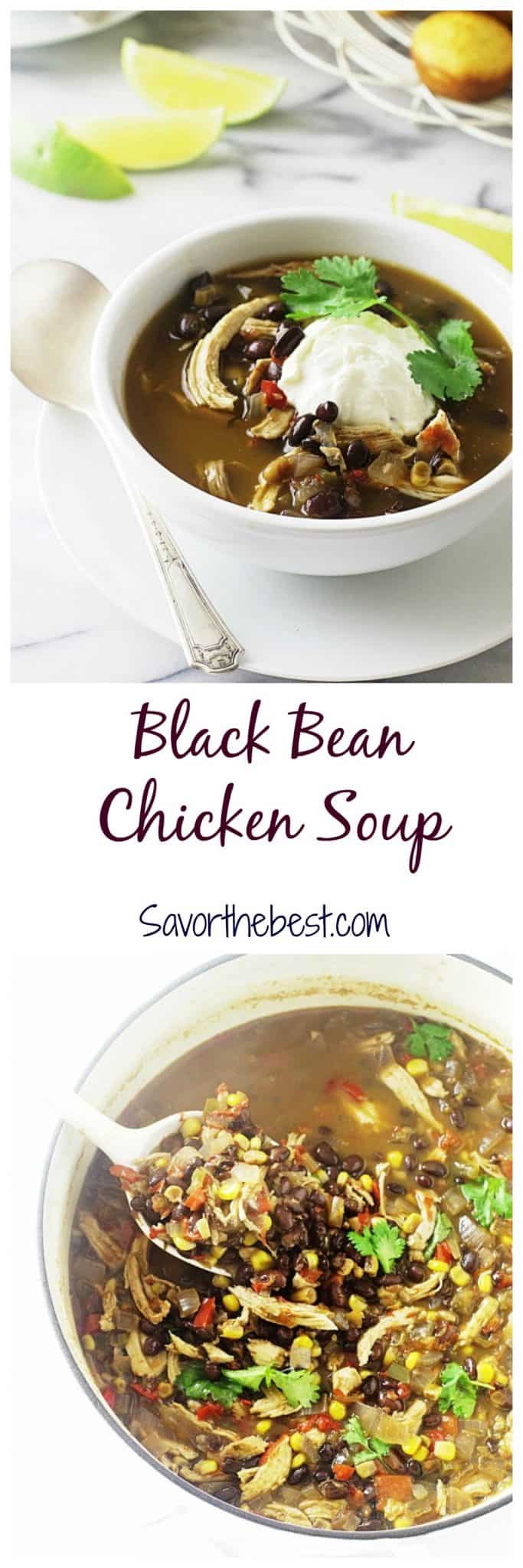 southwest black bean chicken soup