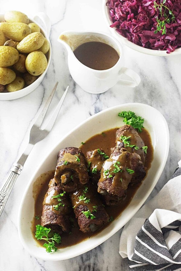 German Style Braised Beef Rolls