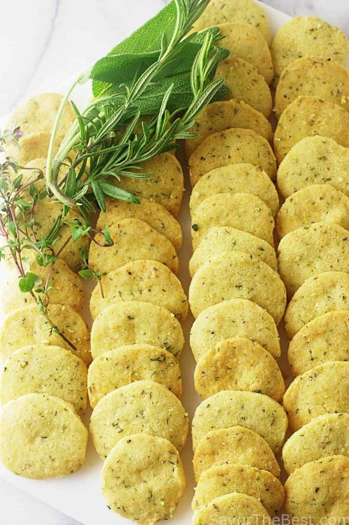 Parmesan herb crackers