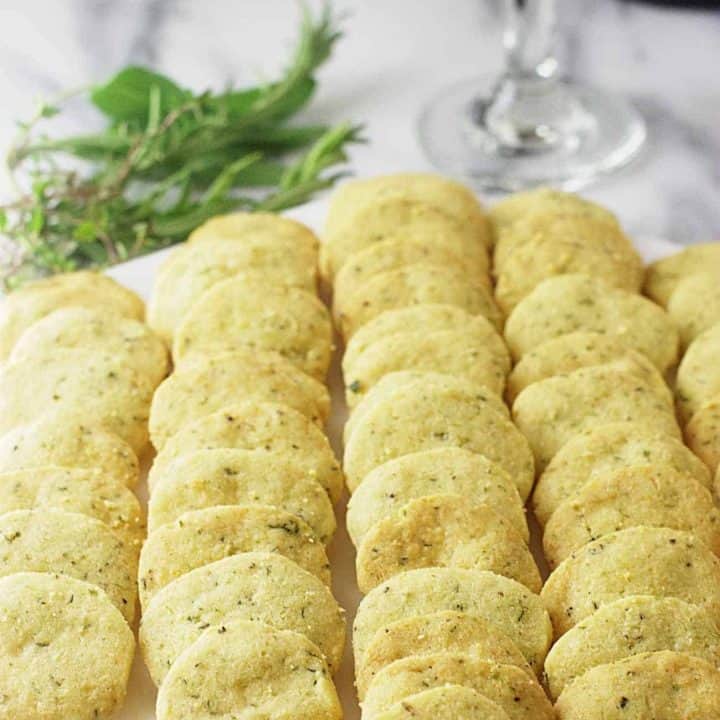 Parmesan herb crackers